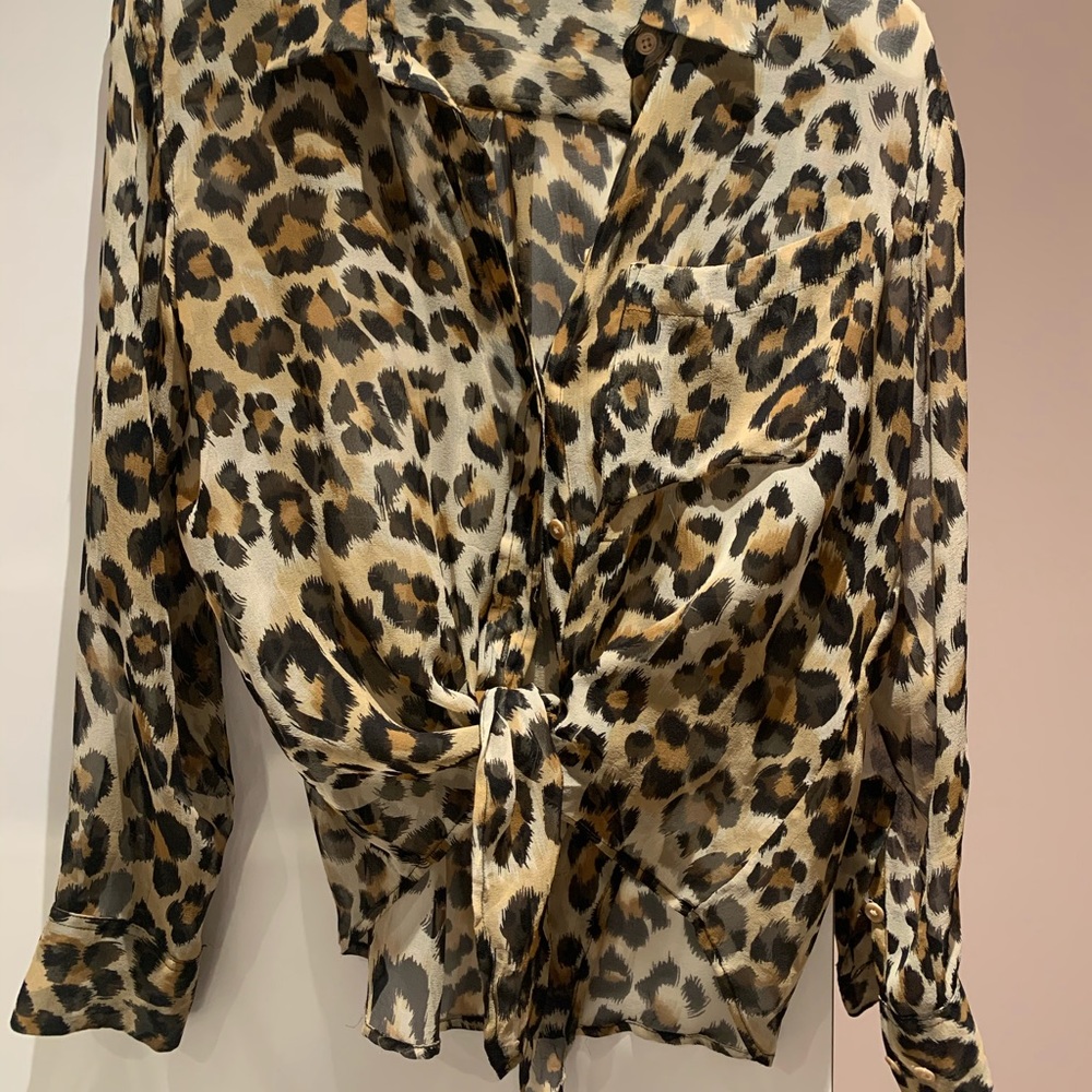 Equipment leopard blouse